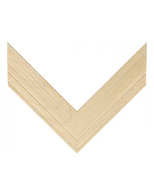 Κορνίζα ξύλινη 6,8 εκ. πλακέ κερωμένη στο φυσικό χρώμα του ξύλου 128-830-200